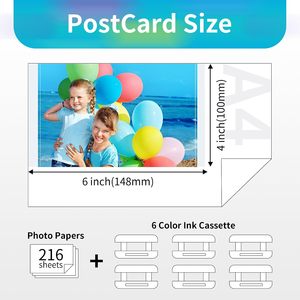 Lot de 2 cartouches d'encre et papier photo KP-108IN-2 compatibles avec les imprimantes photo Canon <span class=keywords><strong>Selphy</strong></span> CP1300 CP1200 CP910 CP900 <span class=keywords><strong>CP1000</strong></span> - Product Image 2