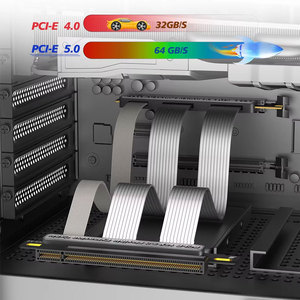 Cable de Extensión Flexible PCI-E 16X 5.0 de 20CM, Adaptador PCI, Riser PCIe, Conector PCIe de 90 y 180 Grados para Tarjetas GPU, Transmisión de Alta Velocidad - Product Image 4