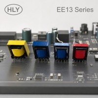 Transformador de Alta Frecuencia EE13 Vertical 3+3 5+5 Pines con Núcleo de Ferrita SMPS Flyback para Fuente de Alimentación Conmutada
