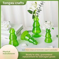 Diffuseur d'huiles essentielles de Noël créatif fait main, vase en verre moderne et minimaliste, bouteille d'aromathérapie sans bougie