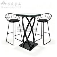 Table de banquet carrée à pieds en X courbés pour mariage, mobilier commercial, table de bar, location événementielle, table à gâteaux, tabouret de bar à cocktails, mobilier de maison