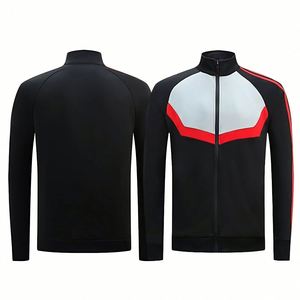 ชุดฟุตบอลแขนยาวแบบมีลายทีม ชุดวอร์มสำหรับผู้ใหญ่ แบบ unisex เสื้อแจ็คเก็ตสำหรับเล่นกีฬา  รับสั่งทำตามแบบ  ไซส์พลัส - Product Image 3