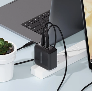 <span class=keywords><strong>Chargeur</strong></span> Usb type-c Pd Gan 100w à double port, adaptateur secteur pour ordinateur portable et <span class=keywords><strong>Macbook</strong></span> - Product Image 3