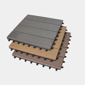 Dalles de terrasse WPC DIY de différentes couleurs, anti-corrosion, antioxydantes, pour <span class=keywords><strong>extérieur</strong></span>, en matériau <span class=keywords><strong>bois</strong></span>-plastique. - Product Image 4