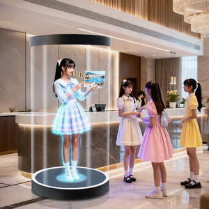 Zhuxin OEM Hologram gian hàng triển lãm hình trụ thiết lập với 2D để chuyển đổi 3D để thu hút du khách - Product Image 2