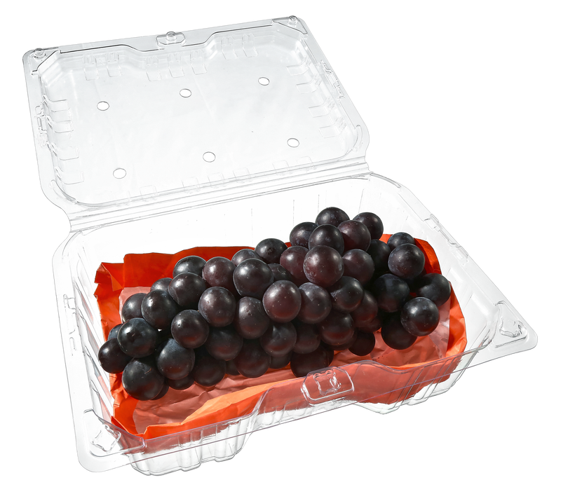 Clear Clamshell PET Disposable Fruit Vegetable