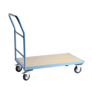 Supermarket Use Warehouse Steel Quick Transportation <strong>Trolley</strong> Metal 300kgs Platform <strong>Flat</strong> <strong>Trolley</strong> - Product Image 1