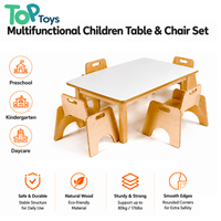 Chaise Montessori empilable en bois écologique pour enfants, avec dossier en échelle, pour usage en crèche, maternelle et centre de garde d'enfants