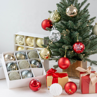 Boule de Pvc 8cm 10 pièces, décorations d'arbre de noël, ornements suspendus, pour noël, offre spéciale