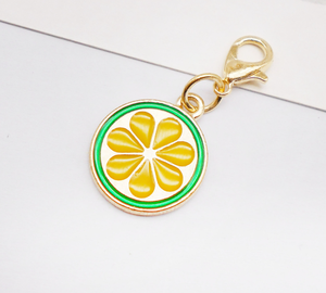 Kendin Yap Emaye Meyve Şekilli Takılar Altın Kaplama Kolye Uçları Çanta Ayakkabı Süsleme Aksesuarları - Product Image 6