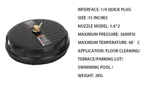 Basınçlı yıkayıcılar ek 2 uzatma değnekleri 1 yıkama tabancası için çok fonksiyonlu etkili yüzeyler temizleyici - Product Image 3