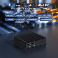 PC Mini Industri Tanpa Kipas Intel I3 I5 I7 Generasi ke-12 DDR4 256 512GB SSD VGA 2*USB3.0 2*USB2.0 WiFi6 4G PC Mini Industri Tanpa Kipas