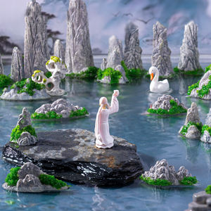 مشغولات راتنجات للمناظر الطبيعية الصغيرة ديكور الأواني الجنينة ديكور حديقة مصغرة إكسسوارات زخرفة بونساي - Product Image 4