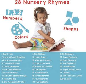 Chiffres, couleurs et formes 28 rimes populaires pour <span class=keywords><strong>apprendre</strong></span> <span class=keywords><strong>à</strong></span> <span class=keywords><strong>compter</strong></span> Livres musicaux pour tout-petits Livre musical <span class=keywords><strong>à</strong></span> 28 boutons - Product Image 2