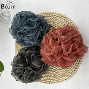 Hot Selling Shower Sponge Loofahs Large Bath Sponge Mesh Wash Puff Shower Poof Body <strong>Loofas</strong> for Bathing Body Scrub Exfoliating - Product Image 6