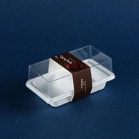 Nouvelle boîte d'emballage rectangulaire personnalisable en PET de qualité alimentaire, estampée à chaud, pour gâteaux, modèle BOHE Dream Dragon Dirty Roll, deux pièces