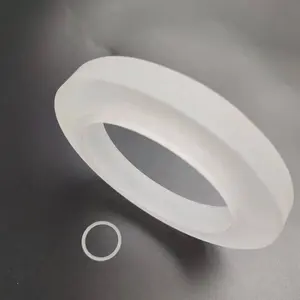 Custom quartz frosted flange quartz ring quartz flange glass tube