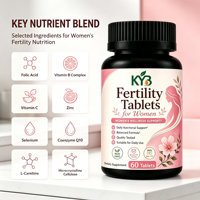Myo-inositol CoQ10 Vitamine D Folate Bien-être ovarien Préconception Nutrition Comprimés pour la fertilité féminine