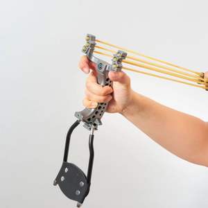 Oude Zilveren Jacht Op De Maan Drie Kaarten Zes Strengen Elastische Jacht <span class=keywords><strong>Chinese</strong></span> Krachtige Nieuwe Stabiele Outdoor Katapult Katapult - Product Image 3