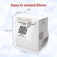 Imprimante thermique à montage sur panneau intégrée Cashino EP-261 58mm 12V 24V avec coupe automatique pour machines de kiosque
