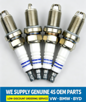 Nouvelles bougies d'allumage double électrode iridium platine 0242229878 pour Audi VW Bujia, pièces d'allumage moteur, kit OEM, vente en gros