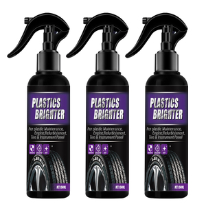 卸売 高品質 150ml プラスチック製 高光沢 車タイヤ ブラックシャインスプレー - Product Image 3