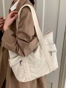 Bolsos de Hombro de Lona para Mujer, Estilo Coreano 2026, Minimalistas, Sólidos, Vintage, Casuales, Versátiles y de Moda - Product Image 4