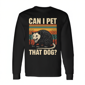 ¿Puedo acariciar a ese perro? Camiseta de manga larga Opossum - Product Image 2