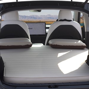 Cojín Inflable para Auto Tesla Model Y con Terciopelo y Tejido de Punto 30D, Inflado Rápido, 190 cm de Largo, para SUV/Portaequipajes/Camping - Product Image 3