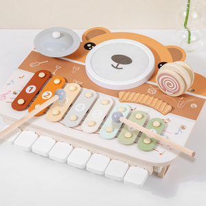 2025 חדש מונטסורי עץ דובי פסנתר xylophone מוסיקלי שולחן חינוכי במשך <span class=keywords><strong>5</strong></span> עד 7 שנים - Product Image 3