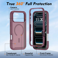 Étui de téléphone magnétique robuste HMJ pour iPhone 18 Pro Max, coque de téléphone portable en TPU PC, emballage personnalisé, logo OEMODM
