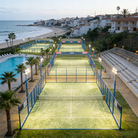 Terrain de padel à rendement élevé pour les clubs sportifs, solution commerciale rentable pour les terrains de padel extérieurs