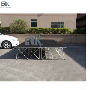 Escenario Portátil Fácil de Instalar para Interiores y Exteriores, Plataforma de Escenario Antideslizante de Aluminio, Podio para Eventos Musicales - Product Image 3
