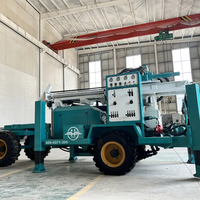 Mini machine de forage de puits d'eau montée sur tracteur 200m de profondeur avec moteur comme composant de base pour Dubaï