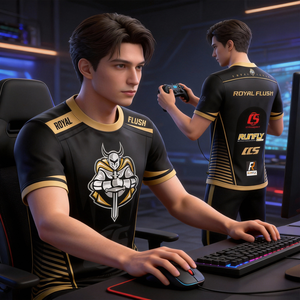 Camiseta de Esports Personalizada OEM 100% Poliéster, Sublimación Completa, para Equipos de Gaming - Product Image 1