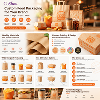 Boîte d'emballage alimentaire en papier jetable personnalisée pour la livraison de poulet frit et de frites, idéale pour les restaurants et la restauration