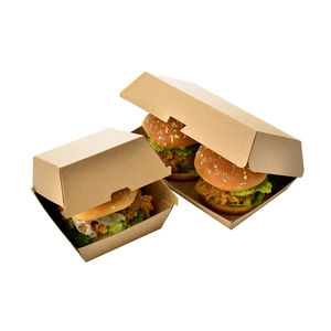 Vente en gros Boîte à emporter kraft pour hamburger Papier de qualité alimentaire pour hot-dog <span class=keywords><strong>poulet</strong></span> frit sushi avec stratification mate et gaufrage - Product Image 3