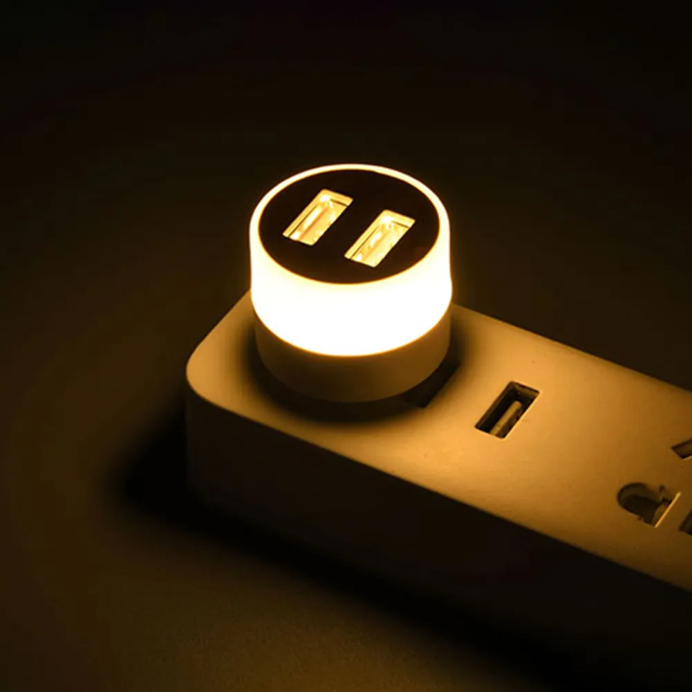 Protezione per gli occhi luce di lettura Plug In luce notturna Mini lampada portatile USB Led per Power Bank PC Notebook