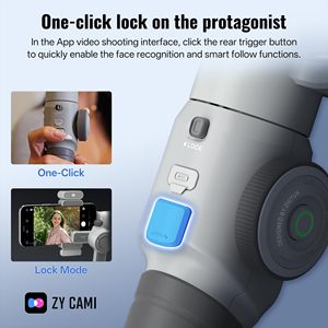 Estabilizador de Teléfono Inteligente con Gimbal de 3 Ejes <span class=keywords><strong>Zhiyun</strong></span> <span class=keywords><strong>SMOOTH</strong></span> 5E con Seguimiento por IA y Control Remoto para Usuarios de Teléfonos Móviles - Product Image 3