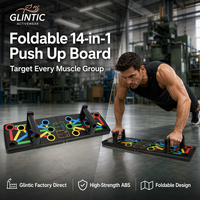 Planche de musculation pliable 14 en 1, équipement professionnel d'entraînement de force pour la maison, portable, pour les abdominaux et les muscles pectoraux