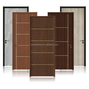Sliding <strong>Door</strong> with Hardware in <strong>Back</strong> China Supplier Interior Wooden Exit Wpc <strong>Door</strong> Customized Size Waterproof Wpc With Smart Lock - Product Image 4