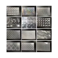 Film de diffraction de 133.33cm pouces Coeur/Lentille de sourire cinq étoiles en plastique durable