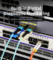 Transceptor Óptico 40G QSFP+ ZR4 80KM LC WDM DDM SMF Compatible con Conmutadores de Red Genéricos, Módulo de Transceptor Óptico