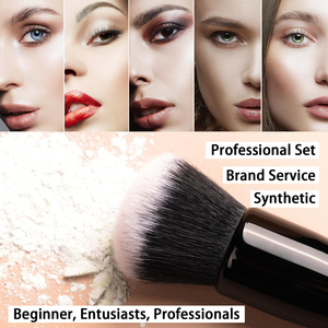 Lot de 10 ou 15 pinceaux de maquillage personnalisables avec logo, kit de pinceaux pour le visage et le fond de teint, avec emballage - Product Image 4