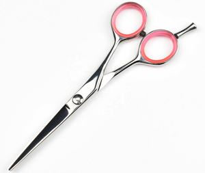 Ciseaux de coupe de cheveux professionnels de 5.5 pouces rasoir tranchant avec lame en acier inoxydable et poignée en acier pour hommes femmes enfants - Product Image 2