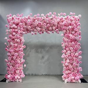 Пользовательские высокое качество розовый цветок стены и цветок арки искусственные цветы для свадебных украшений - Product Image 5