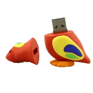 Drive Cartoon Parrot Animal Flash 4GB 8GB 16GB 32GB 64GB Pen Drive Birds Pendrive Gift Hard Disk memoria USB