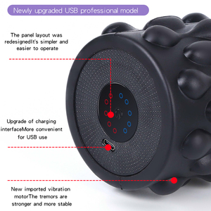 Cường Độ Cao Rung 5 Tốc Độ Vòng Tập Thể Dục Pilates Yoga Massager Điện Rung Con Lăn Bọt - Product Image 5