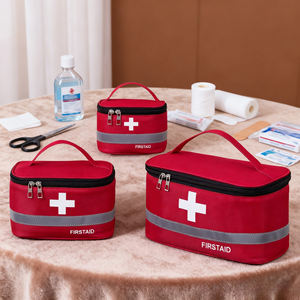 Botiquín de Primeros Auxilios Portátil Personalizado con Logotipo, Bolsa de Almacenamiento de Medicamentos de Gran Capacidad, <span class=keywords><strong>Kit</strong></span> Médico de Rescate Doméstico, Organizador de Almacenamiento - Product Image 1