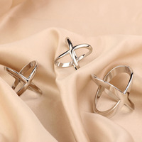 Seidenschal-Clip-Ring, Wickelklammer-Halter, Schnalle X-förmiger Schalring, Einfache Schalclips für Schals, Halstücher und Kleidung